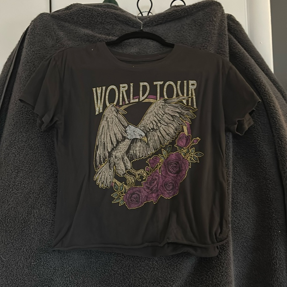 Dark gray color top, crop top,